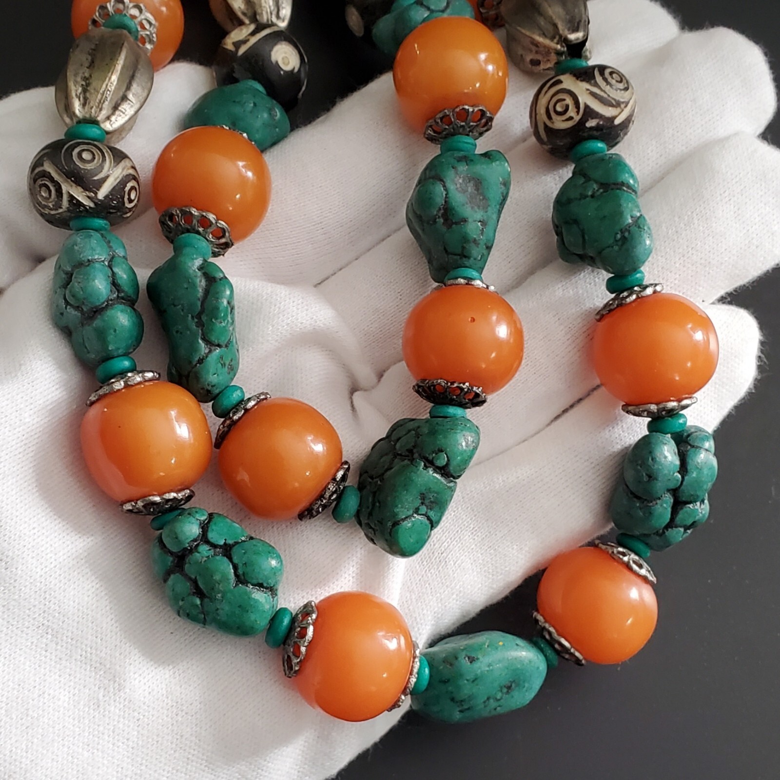 NWT Bohemian Boho Lot of 2 Necklaces 19 to 22 in. World Market Exclusive India