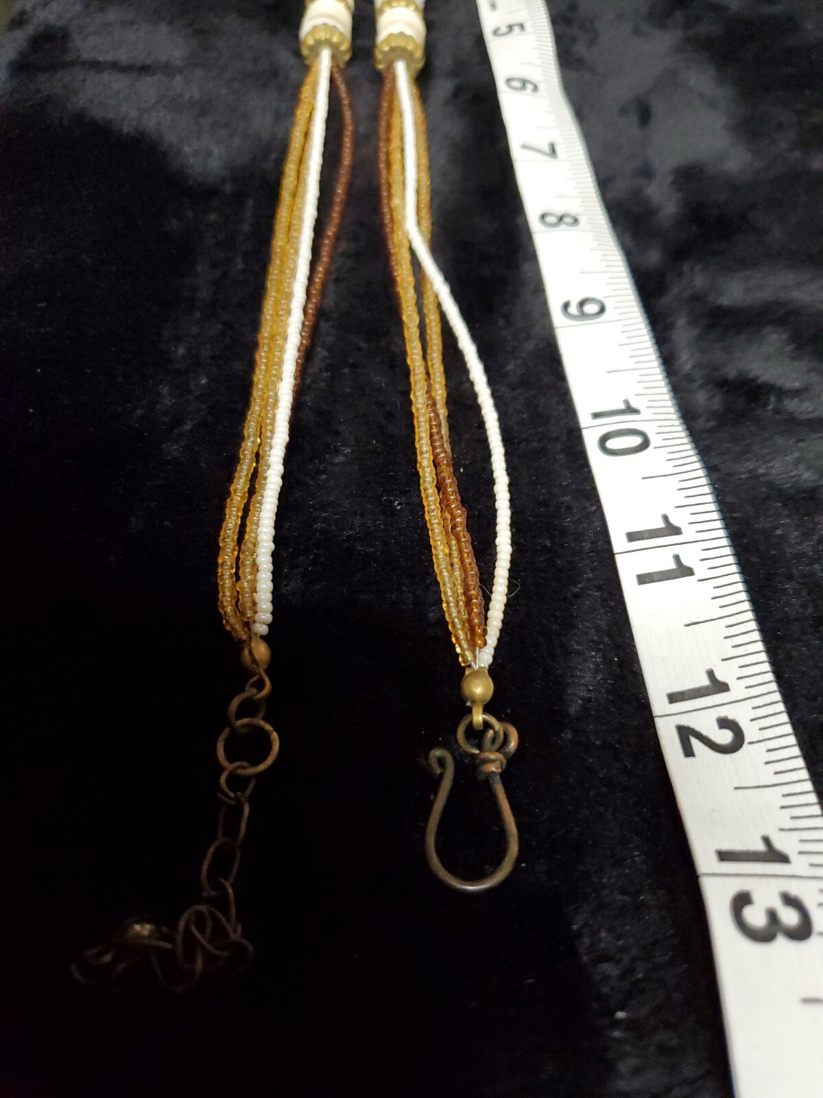 Artisan Mixed Media Beaded Strand With Bold Craft Pendent Necklace