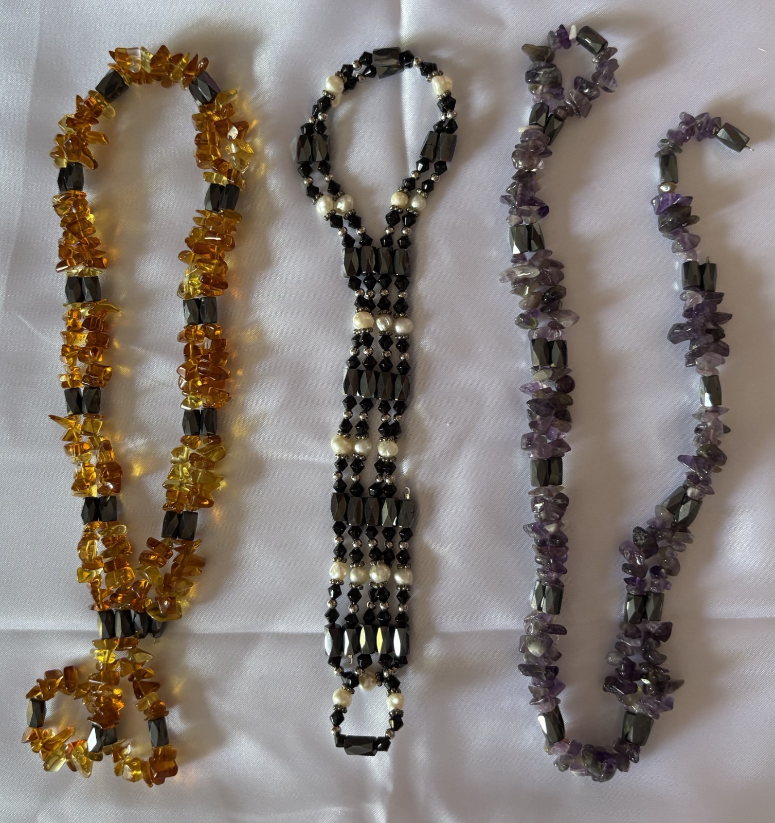 Collection of 23 Vintage Necklaces Costume Jewellery Various Colours Styles