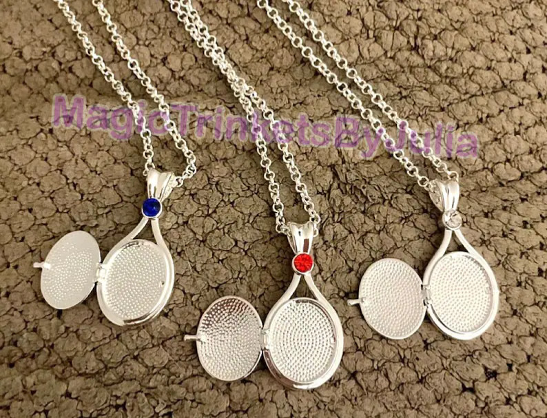 H2O Just Add Water Cute MINI Lockets Rhodium Plated Rolo Chain Necklace Mermaids