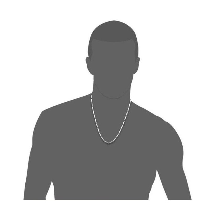 5pcs 3mm Stainless Steel Chain Necklace for Men Jewelry Pendant Accessories