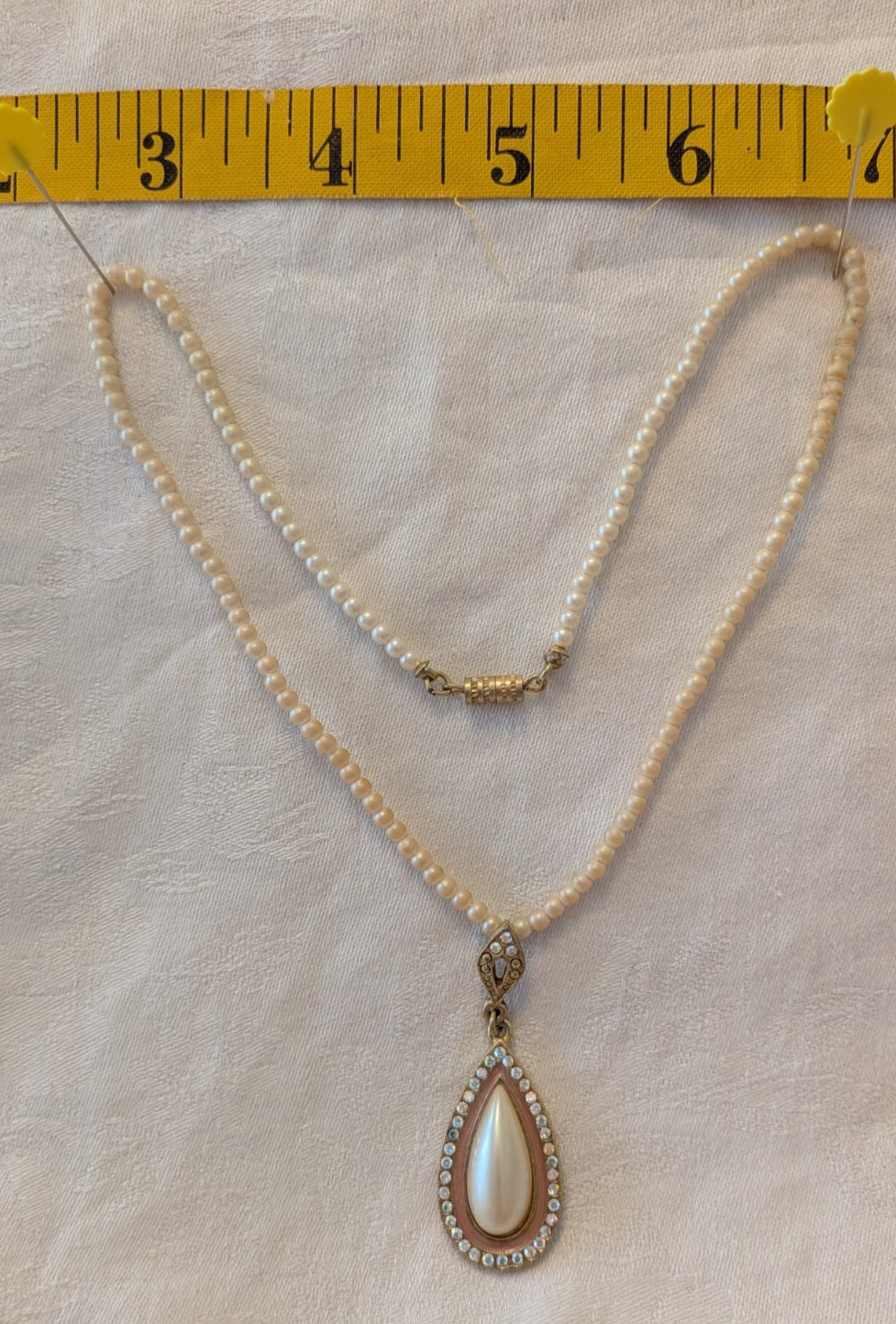 Necklace lot – 5 costume jewelry necklaces – Used-various lengths & composition