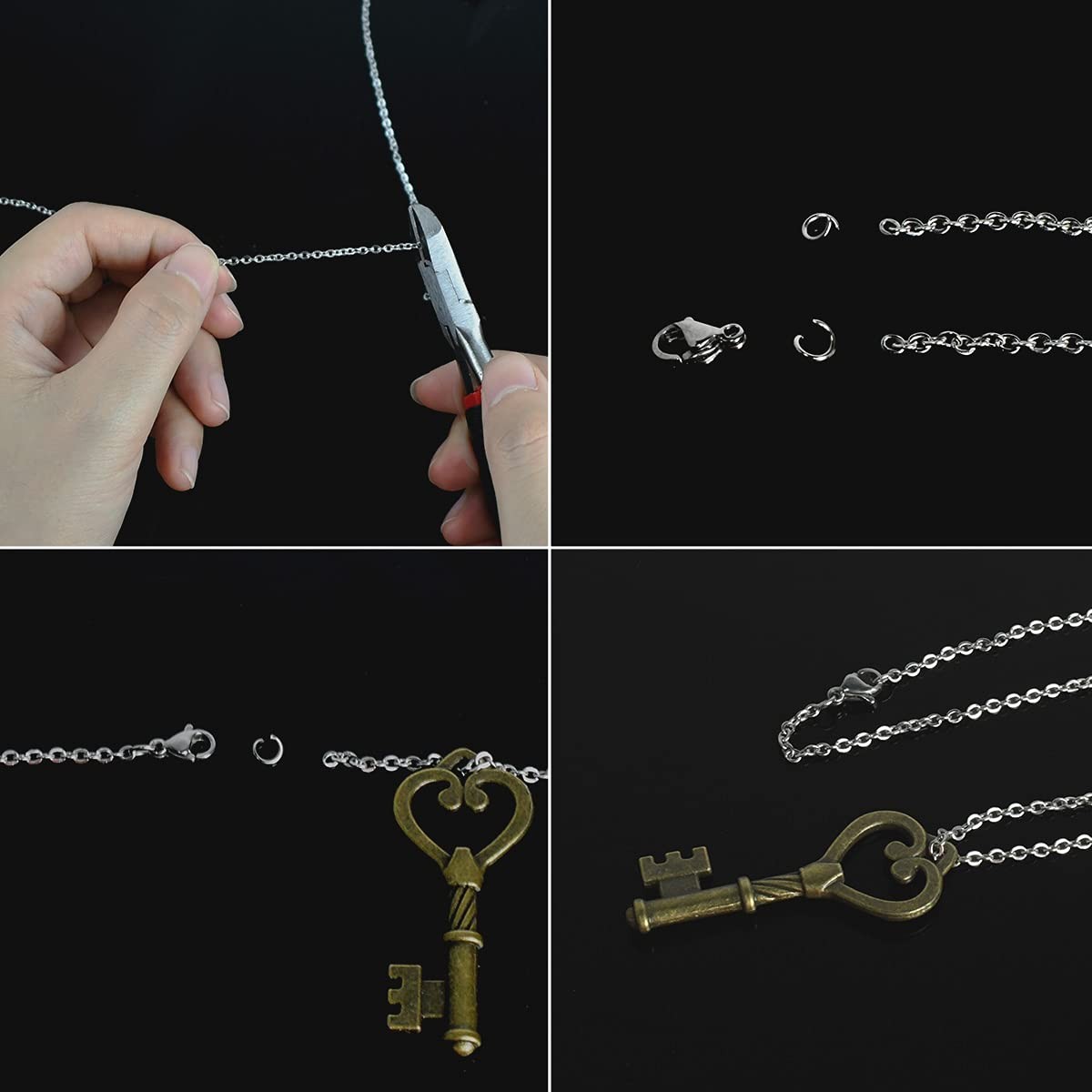 33 Feet Stainless Steel Jewelry Chains for Jewelry Making – Silver Chain Roll