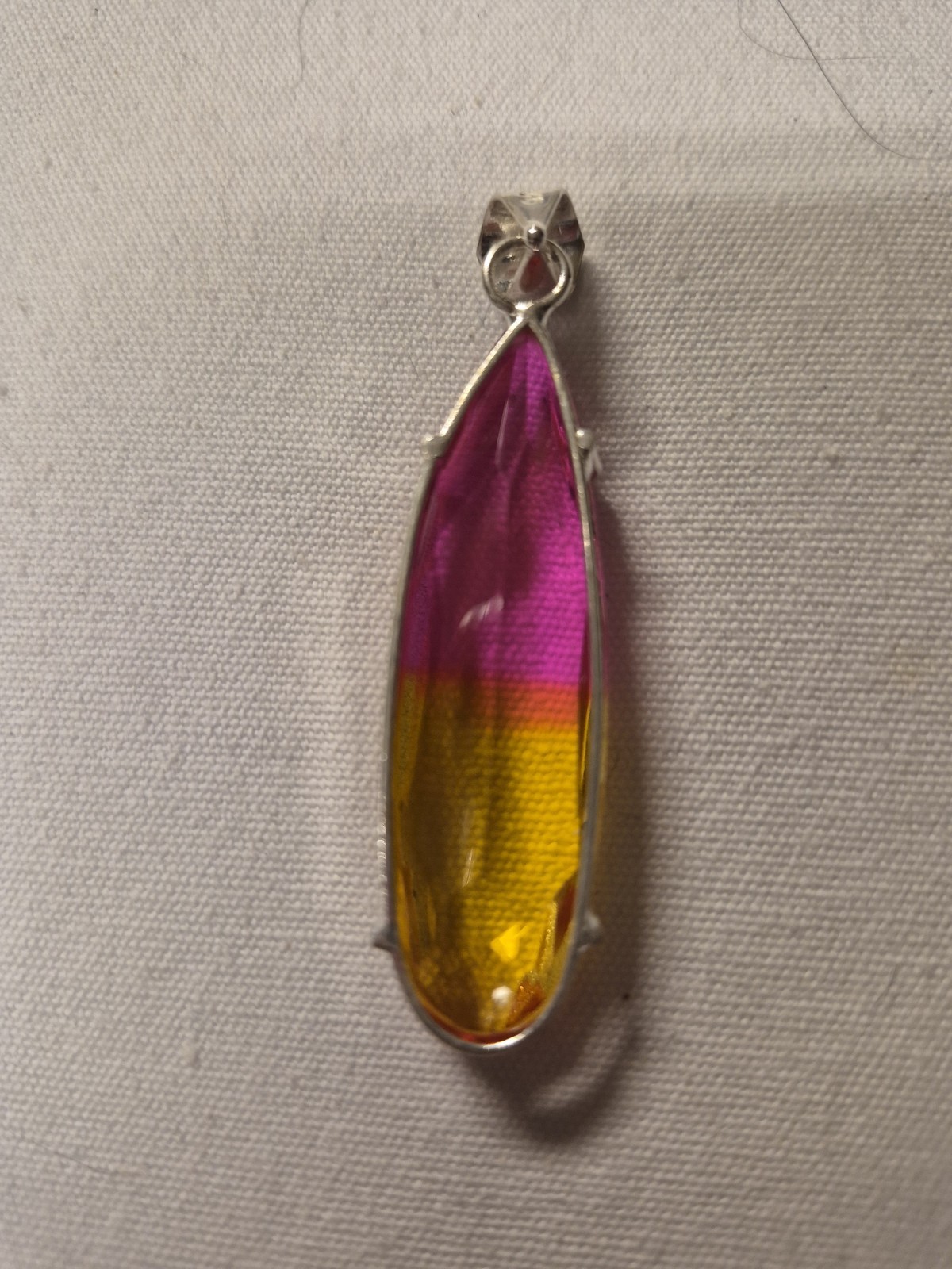 Bi-Color Tourmaline 925 Silver Plated Handmade Pendant of 2.37 Beautiful Gift