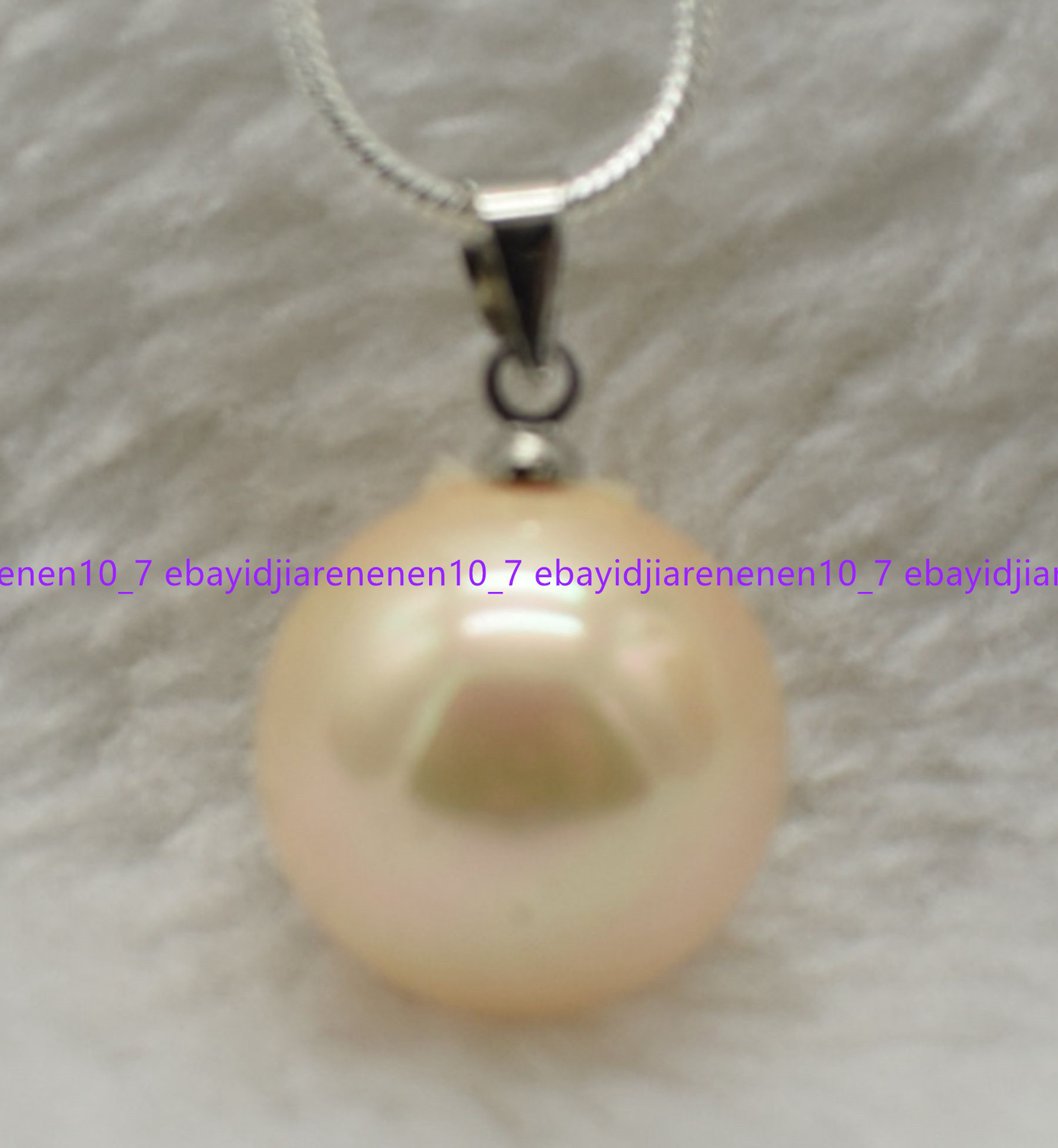 12/14/16mm Multicolor South Sea Shell Pearl Round Beads Pendant Necklace 17 in