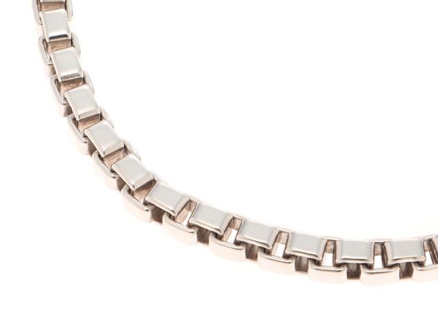 TIFFANY & Co. Venetian Link Chain Bracelet Sterling Silver 925 Unisex 7inch Mens