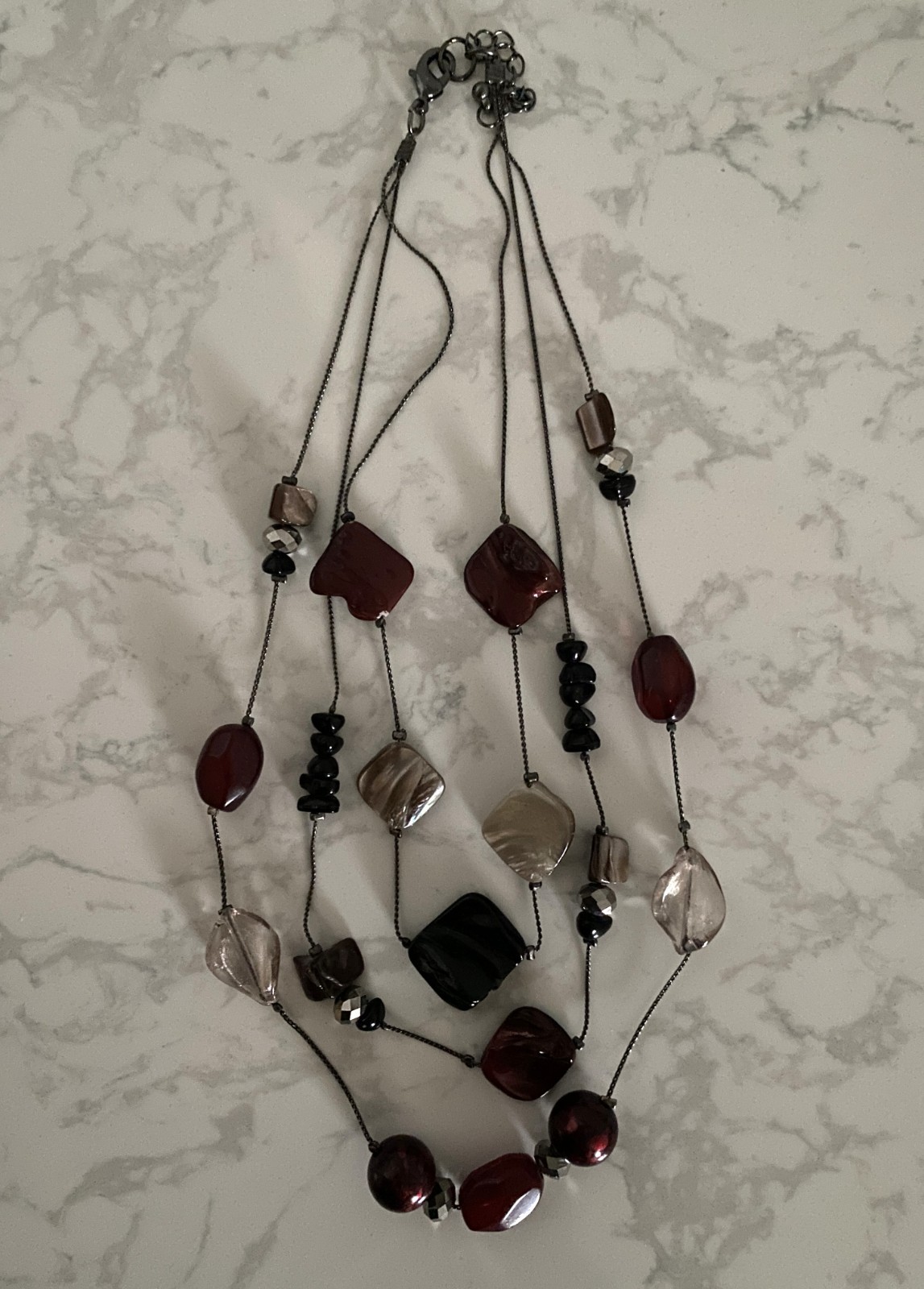 Lot of 3 Layered Multi Strand Necklaces