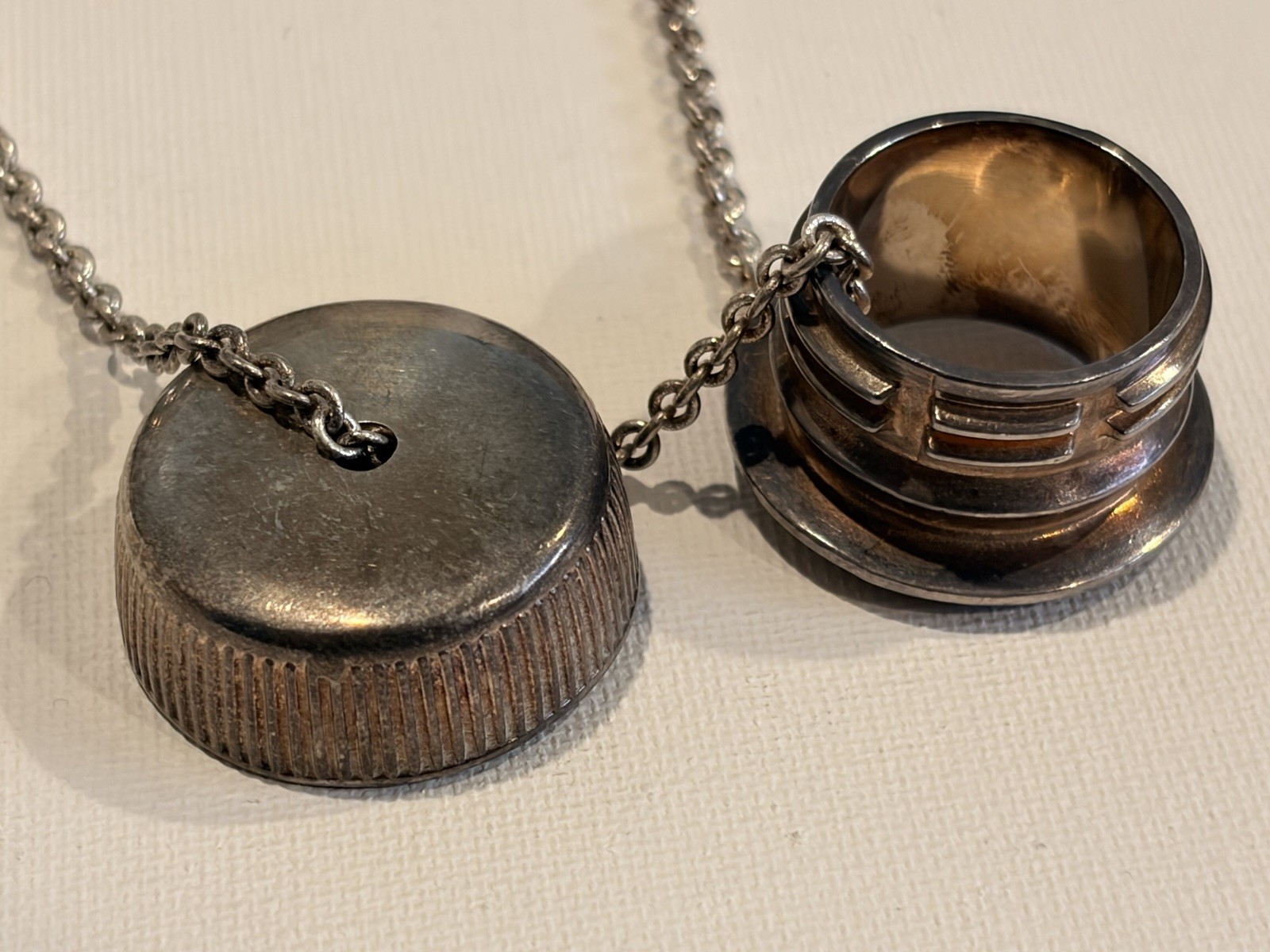 Maison Margiela Line 11 Unisex Silver Chain Bottle Cap Replica Pendant Necklace