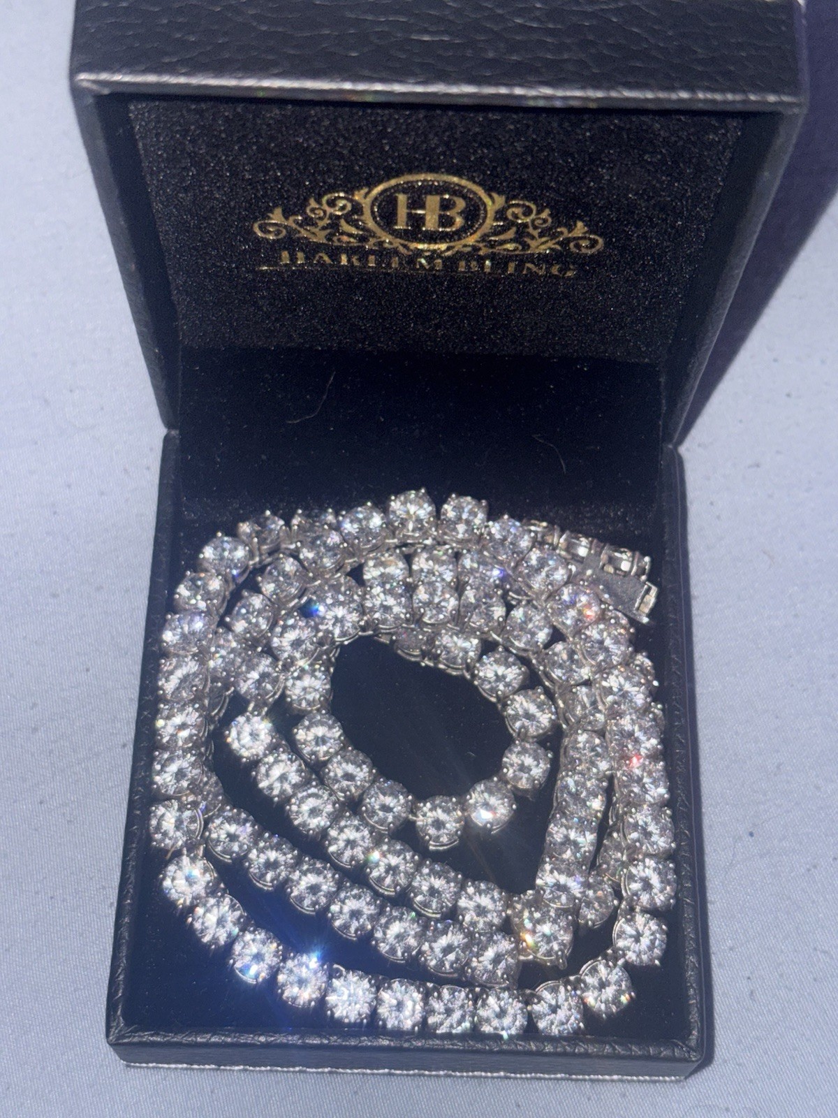 26” Tennis Chain 925 Sterling Silver With 6mm CZ Stones
