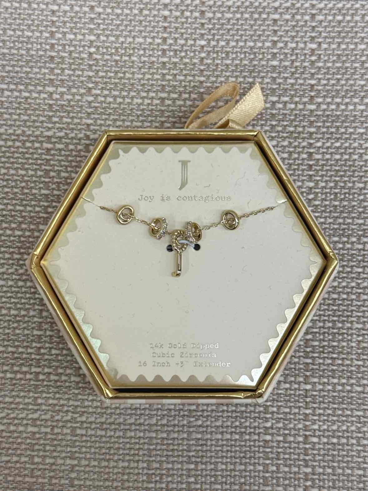 NIB A New Day 14K Gold Dipped CZ Necklace