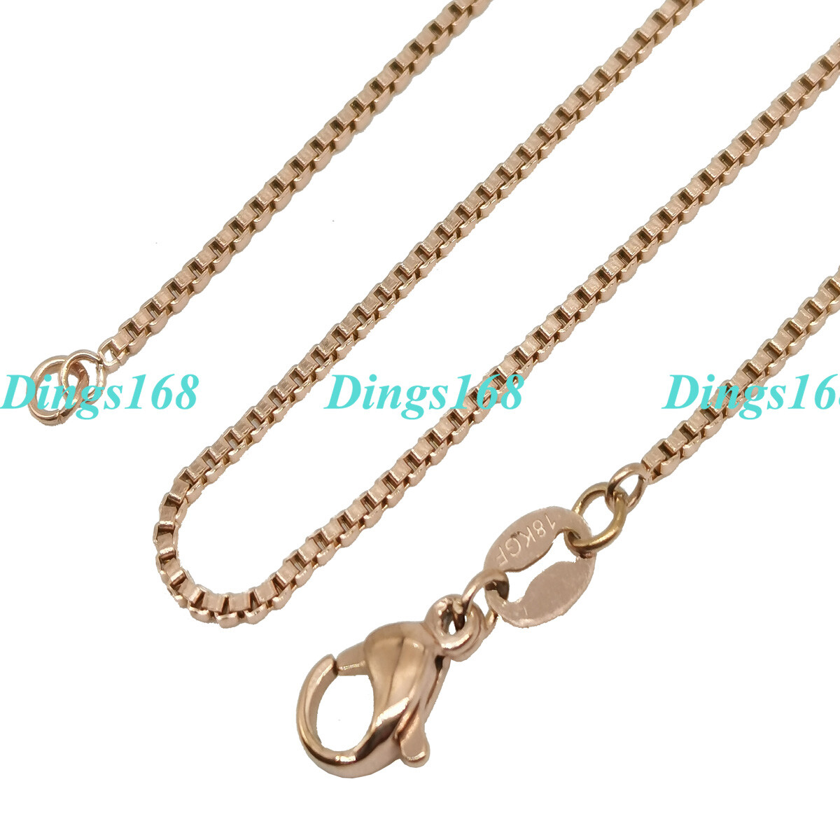 18K Rose Gold Filled Italian Necklace Chain 1mm/2mm/3mm Wide*16″/18″/20″/22″/24″