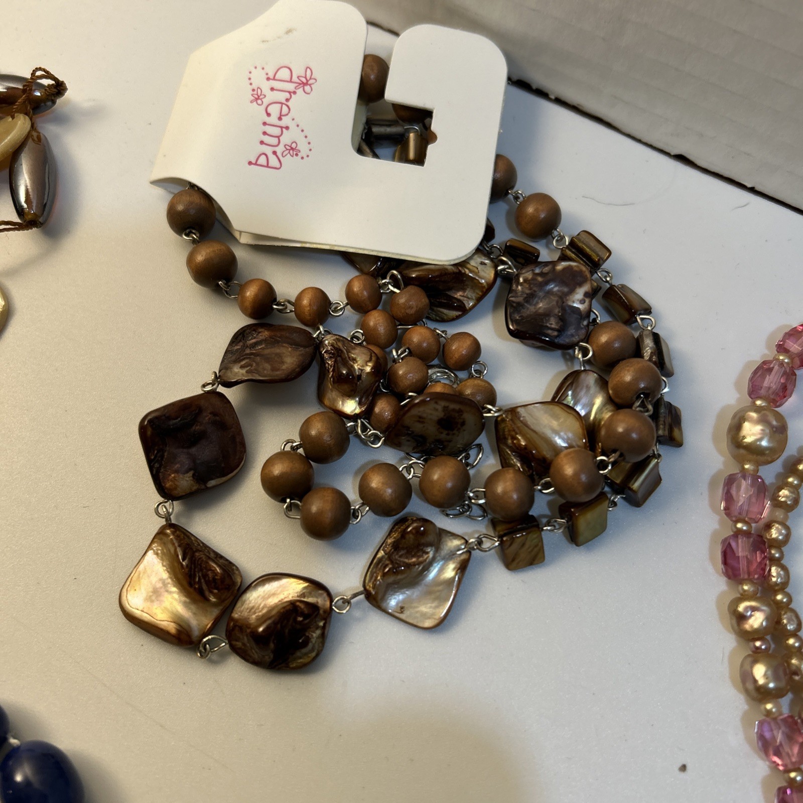 Beaded Necklace Lot Of 9 Various Lengths Jewelry