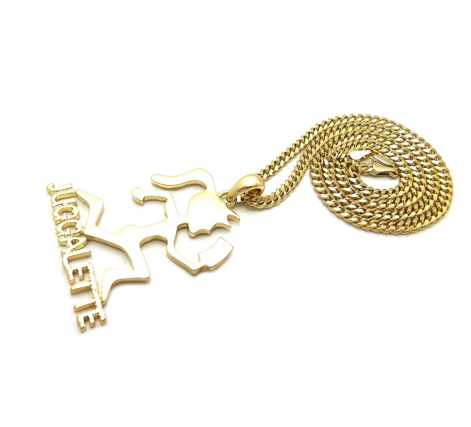 Hatchet Girl Juggalette Pendant & Cuban  Rope  Box Chain Hip Hop Necklace