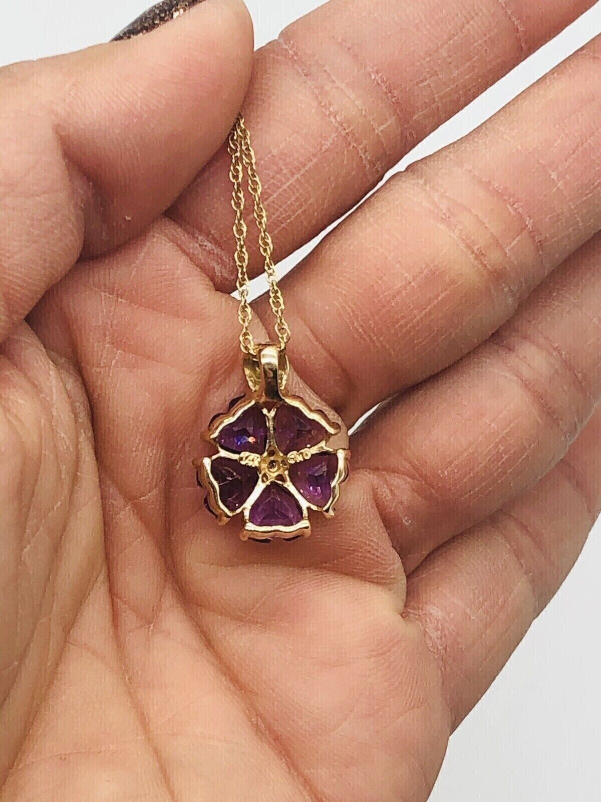 2.20Ct Heart Cut Simulated Amethyst Fancy Women’s Pendant 14K Yellow Gold Plated