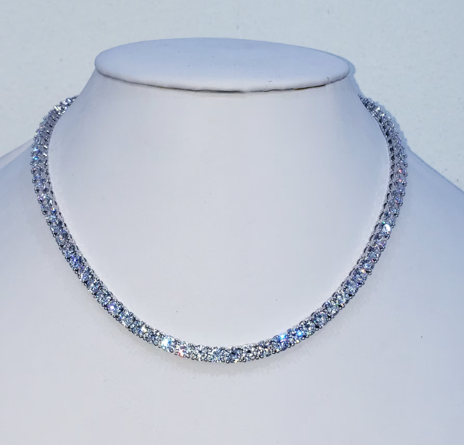 5mm vvs1 clarity Crystal’s Tennis chain 14 kt Gold & white gold finish