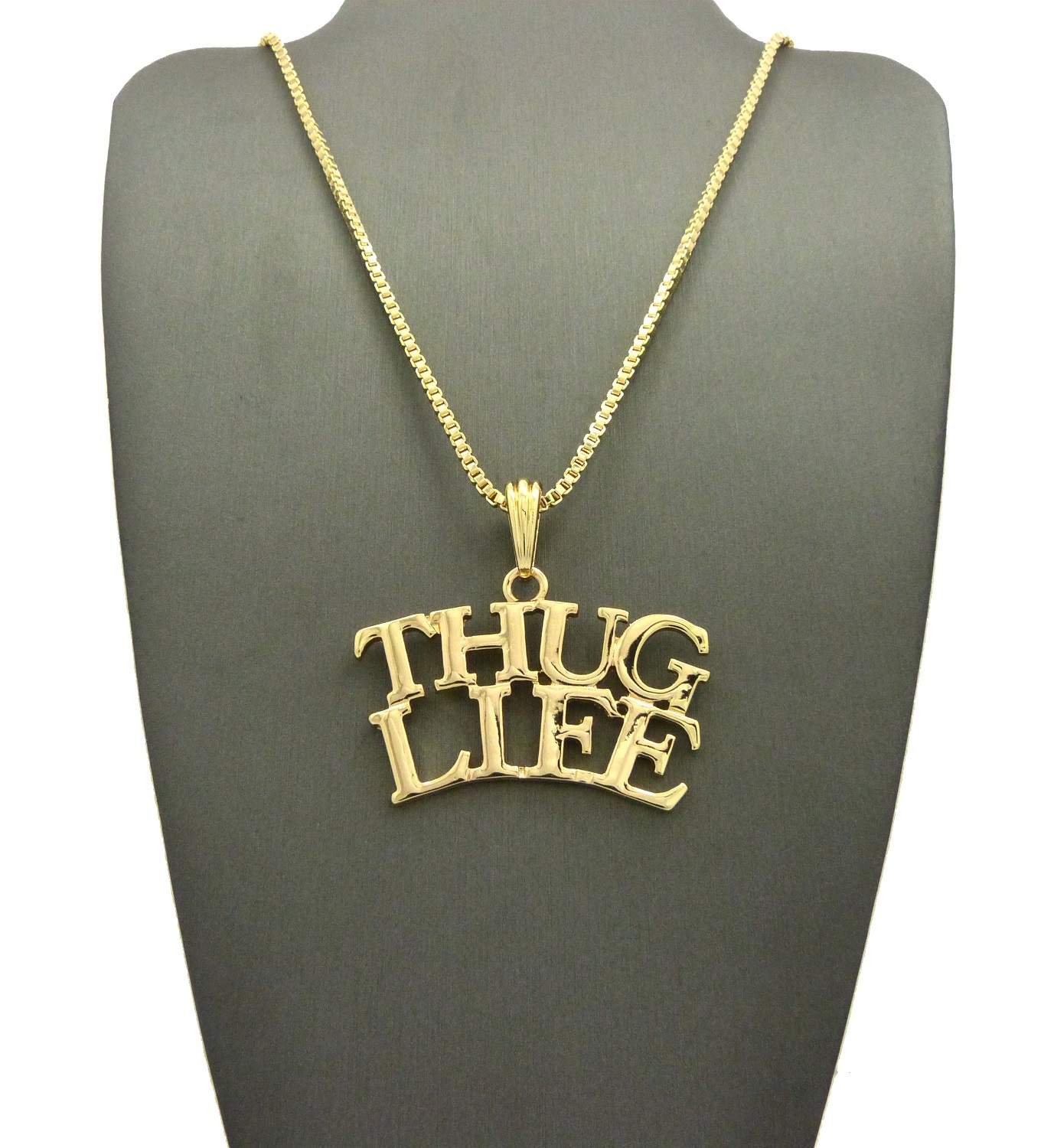 NEW THUG LIFE PENDANT &24″ CHAIN HIP HOP NECKLACE (VARIOUS CHAINS) – XSP485