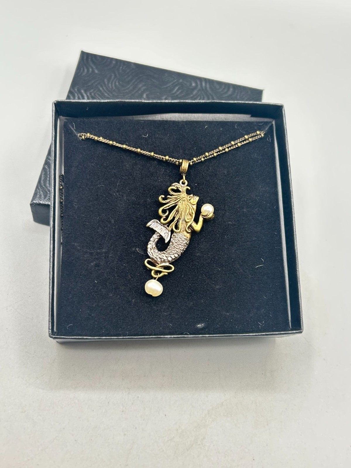 SWEET ROMANCE Mermaid Necklace Vintage Whimsical Free Spirit Made In USA