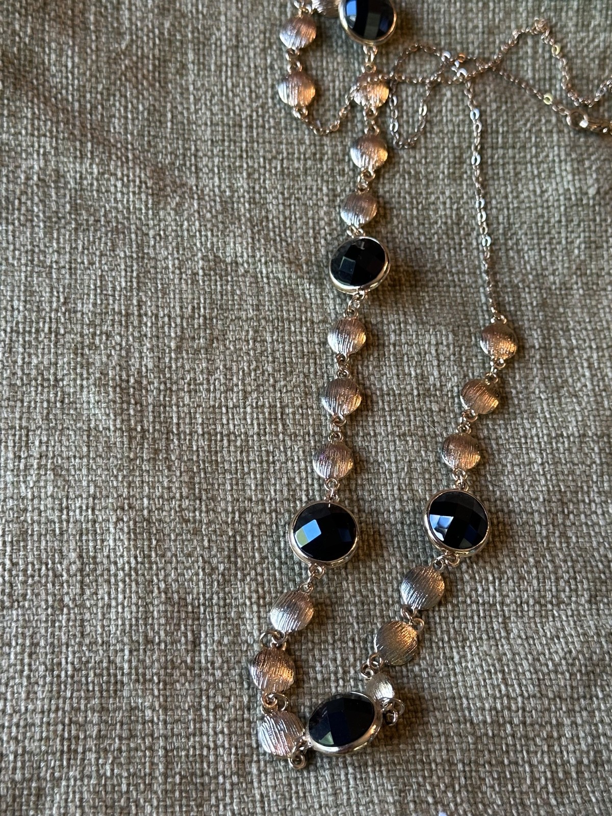 32 inch Black And Gold Necklace Combo