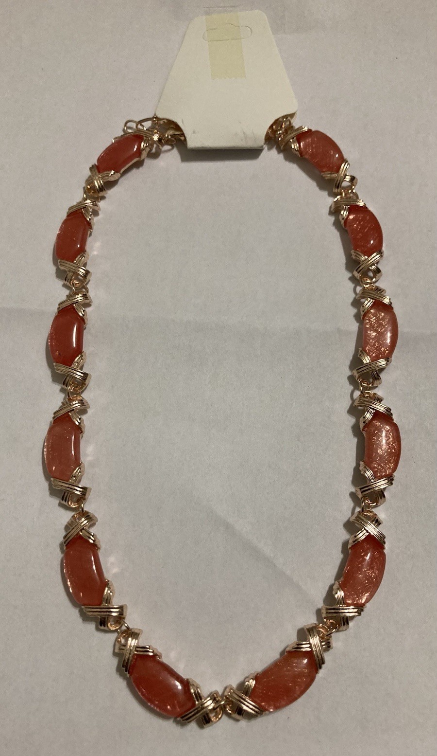 Cherry Quartz Molto Kiss Necklace in Rose Gold Tone 18-20 Inches Adjustable