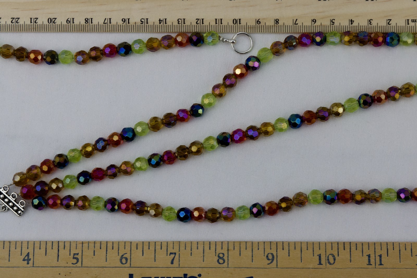 Multi-color Faceted Glass Bead SET