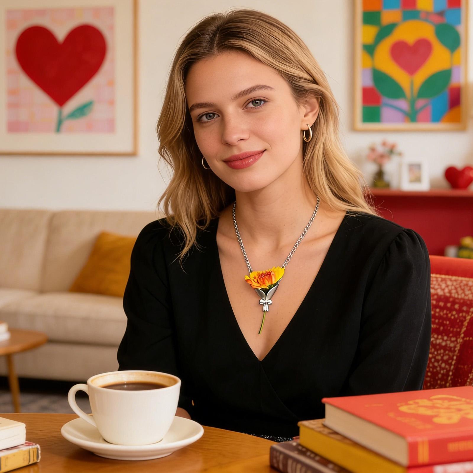 Vase Necklace Fashion Neck Jewelry DIY Flower Vase Earrings For Women Unusual