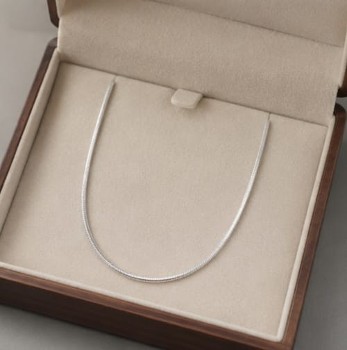 925 Sterling Silver Snake Chain Necklace 18″ 1.5mm Italian Style Gift