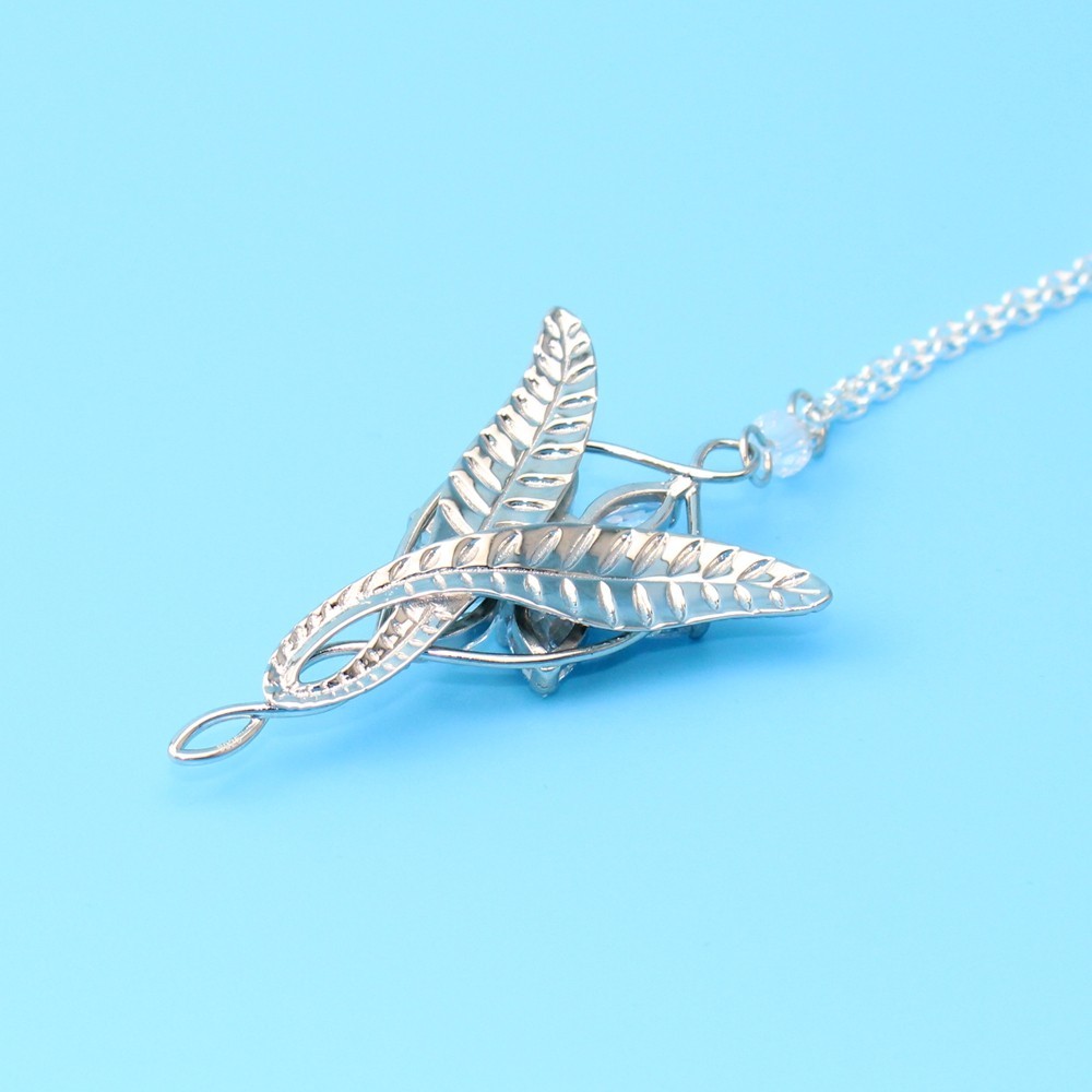 Lord of The Rings Evenstar Pendant of Arwen Necklace 925 Silver With Gift Box
