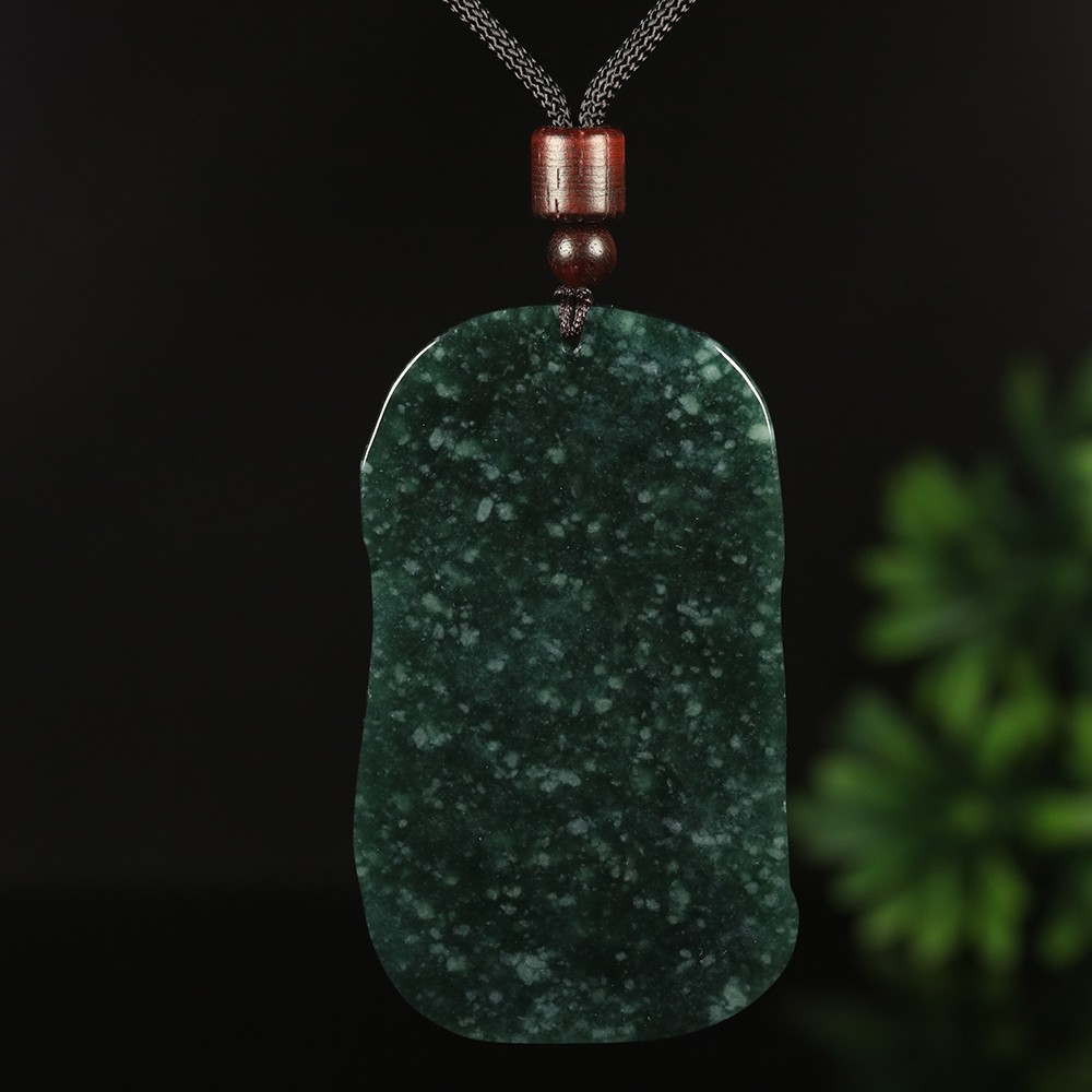 Certified Grade A Green 100% Natural Jade Jadeite Pendant Dragon Kwan-yin 00567