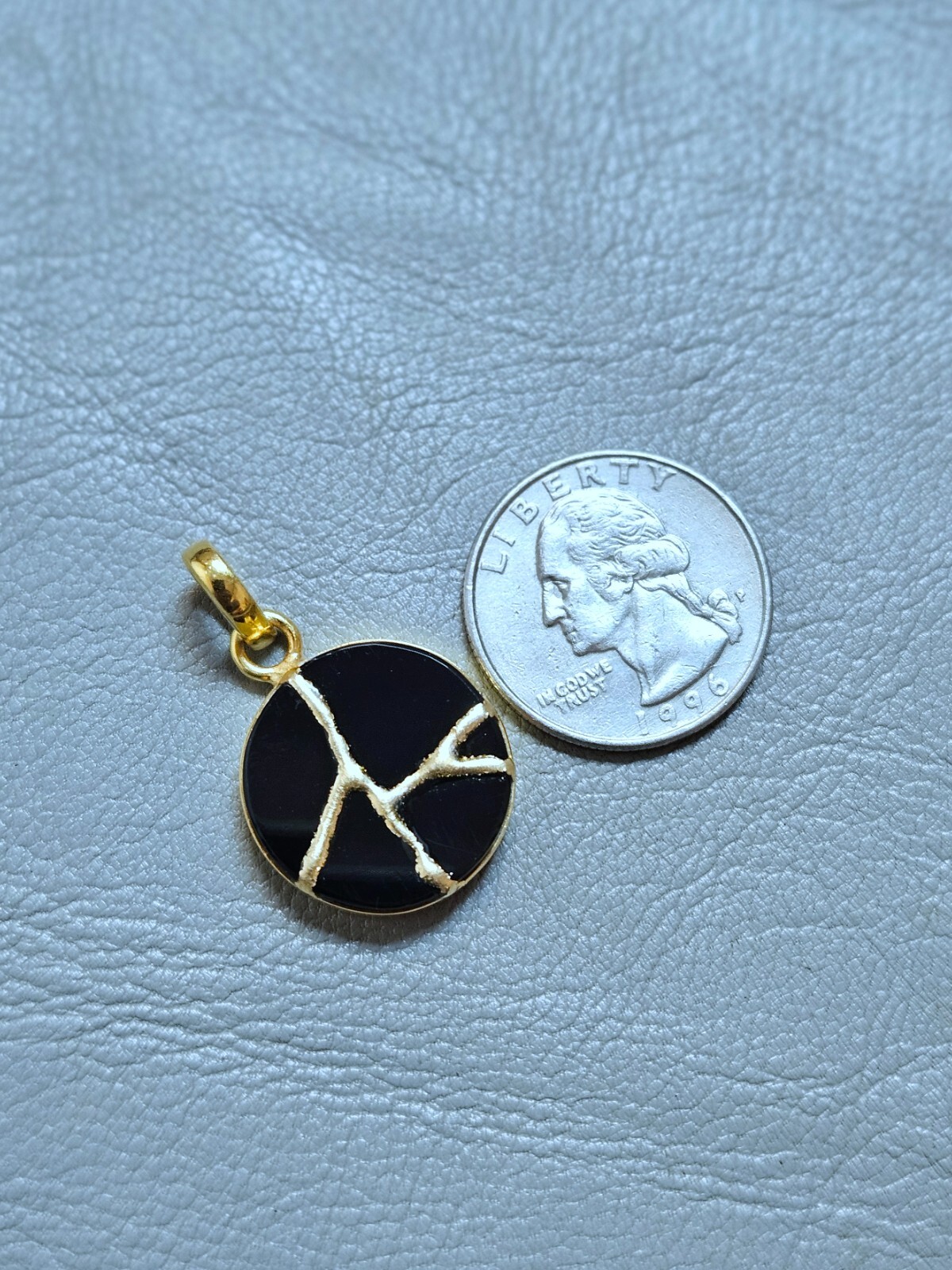 KINTSUGI NECKLACE INITIAL Japanese Art Handmade Jewelry Unique Necklace