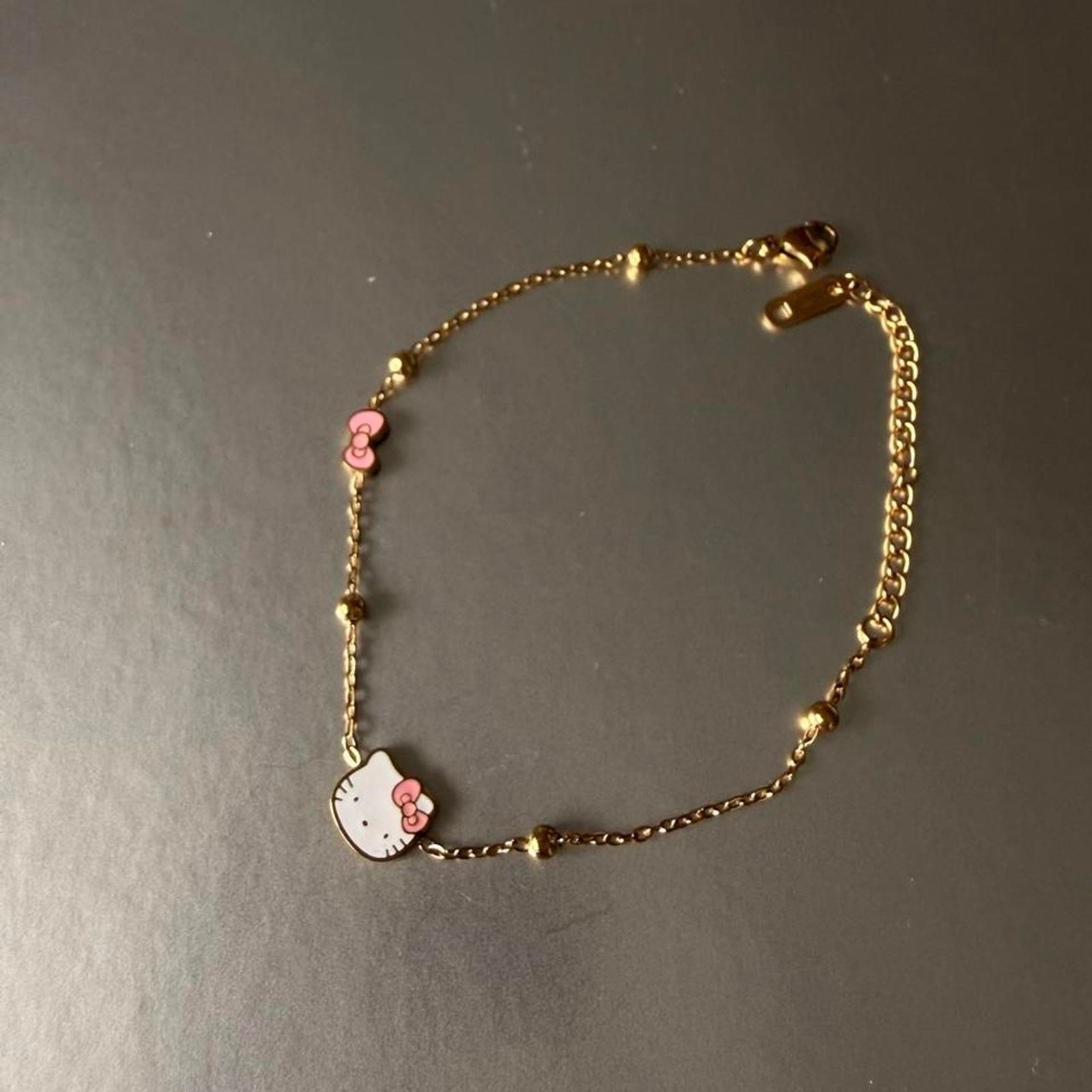 Kitty Cute Stainless Steel Bracelet Summer Dopamine Style