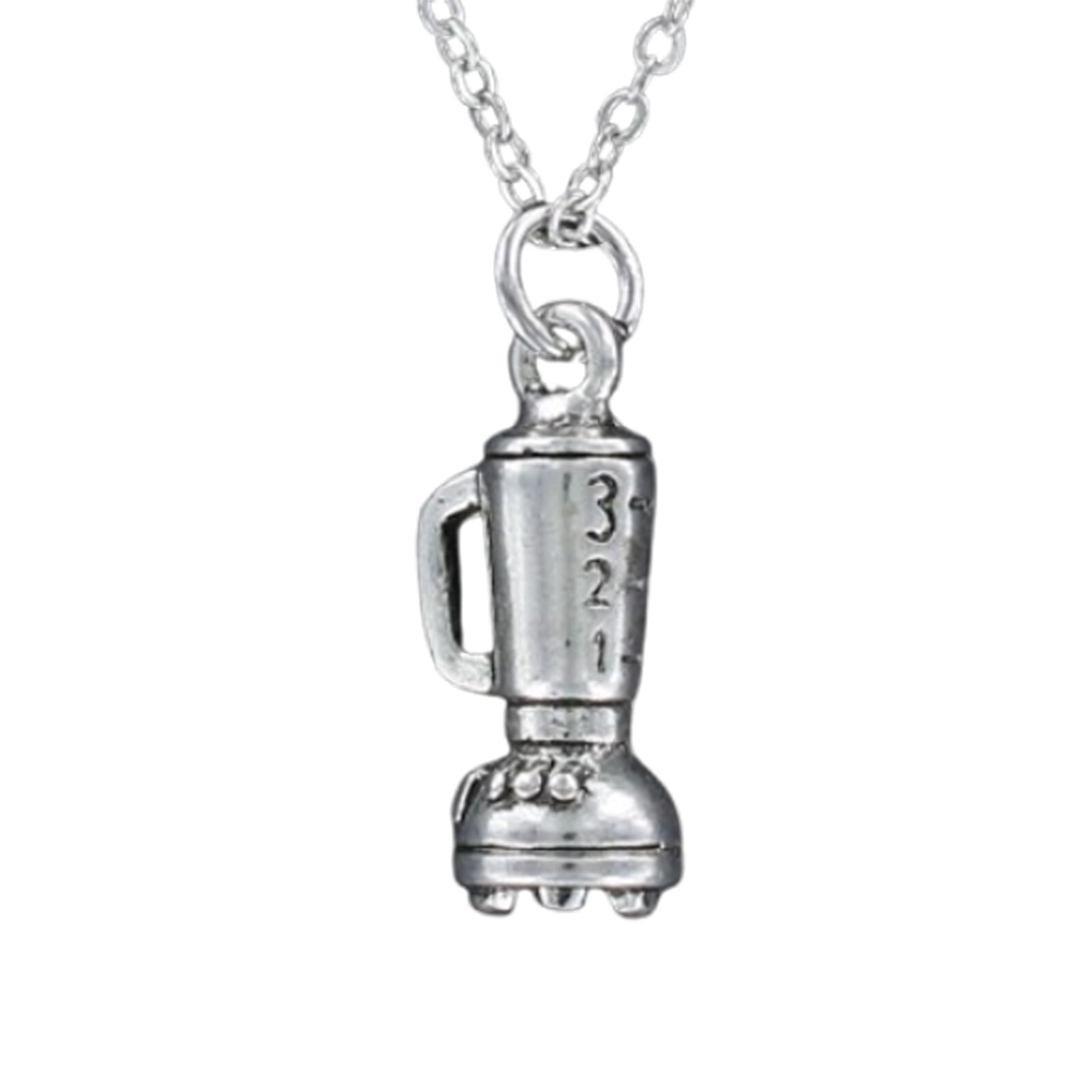 BLENDER Necklace on Chain – Pewter Kitchen Food Cook Chef Bartender Margarita