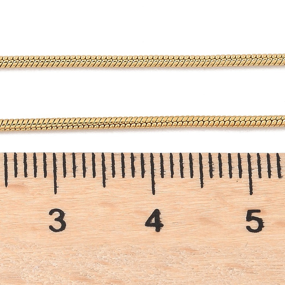 Chain Necklace Stainless Steel Gold Snake Chain 17.5 in N116