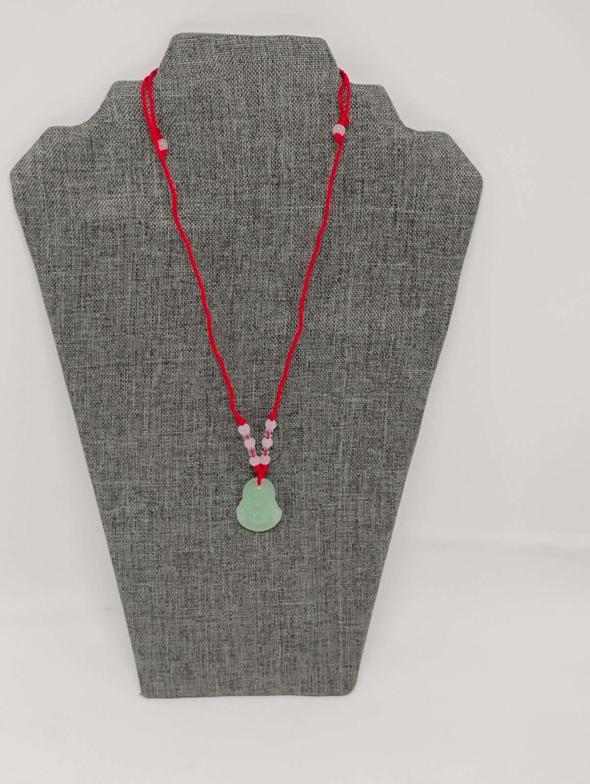 Reseller Lot Of 100 Green Jade Buddah Pendants 16″-28″ Adjustable Rope Necklace