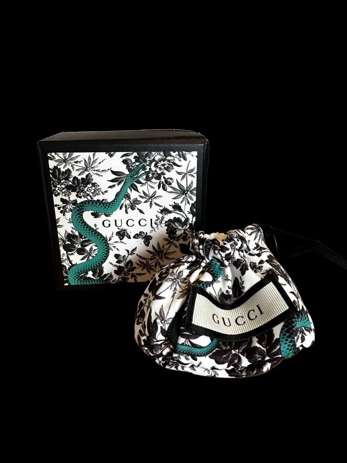 Gucci 925 Silver Ball/Bead Toggle Charm Chain Necklace Signed 16” w/ Box