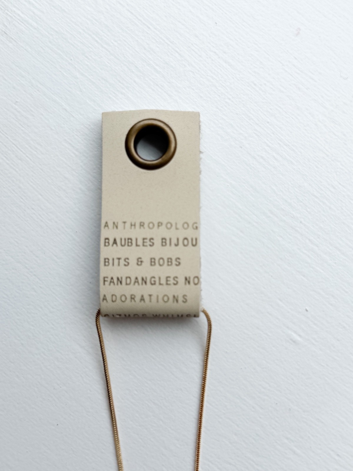 NEW Anthropologie Bubble Letter ‘S’ Monogram 14k Yellow Gold Plated Necklace