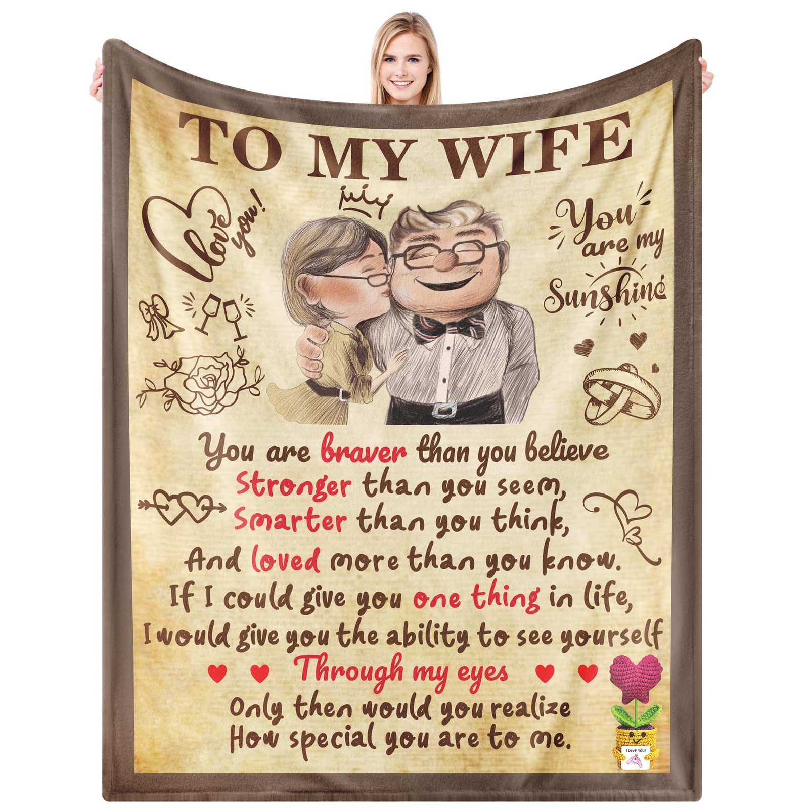 To My Wonderful Wife Valentine Gifts For Her Birthday Anniversary Present Love