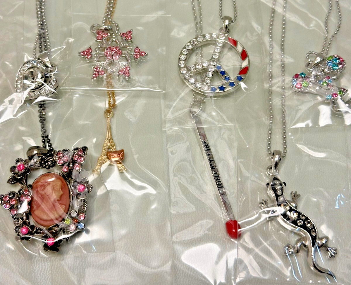 New 20pcs Lot Crystal Charm Pendant Necklaces Jewelry #32 Top Quality