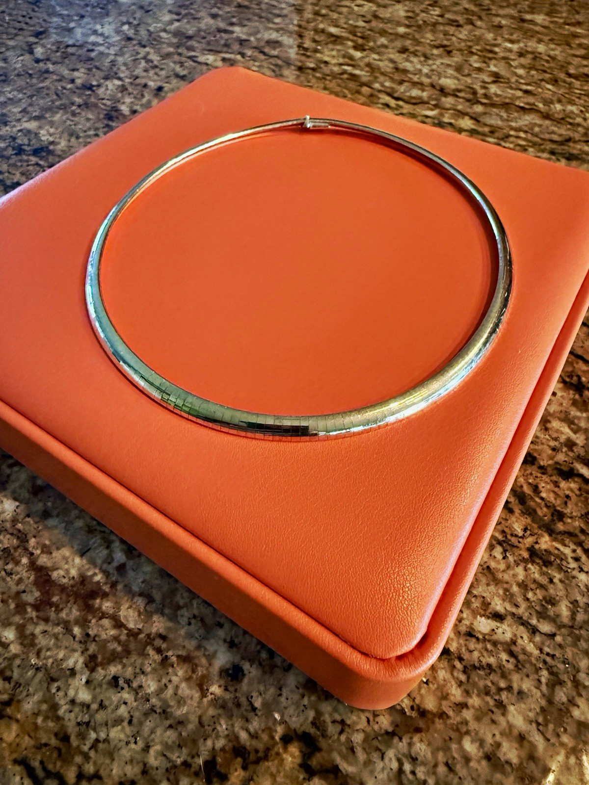 Vintage 14K Yellow Gold 6mm Domed Omega Choker Necklace 32g 16.5″ Italy BRI