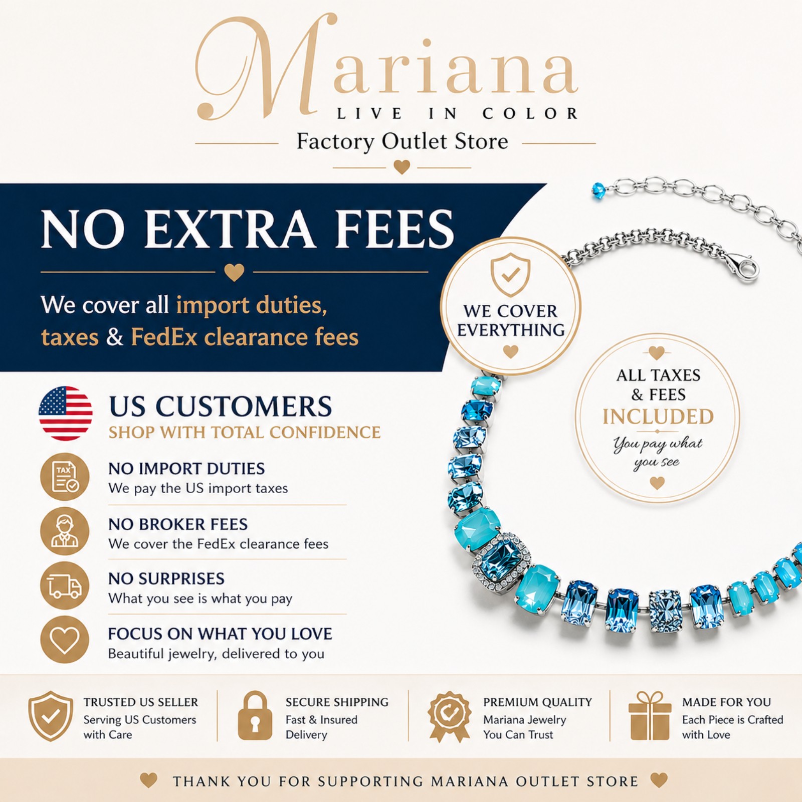 Mariana Women’s Cross Necklace Rhodium Plated Crystal 21″ Chain