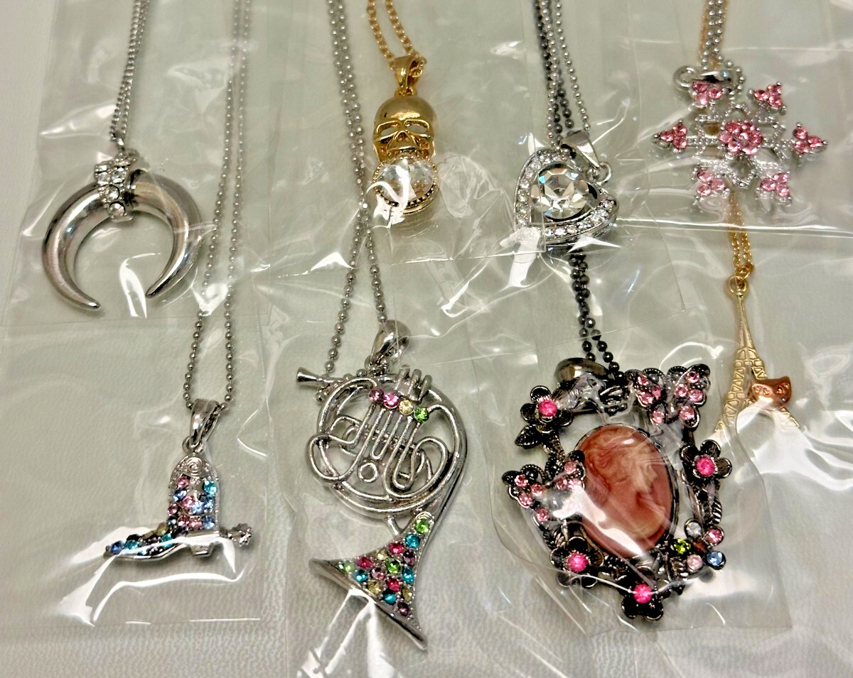 New 20pcs Lot Crystal Charm Pendant Necklaces Jewelry #32 Top Quality