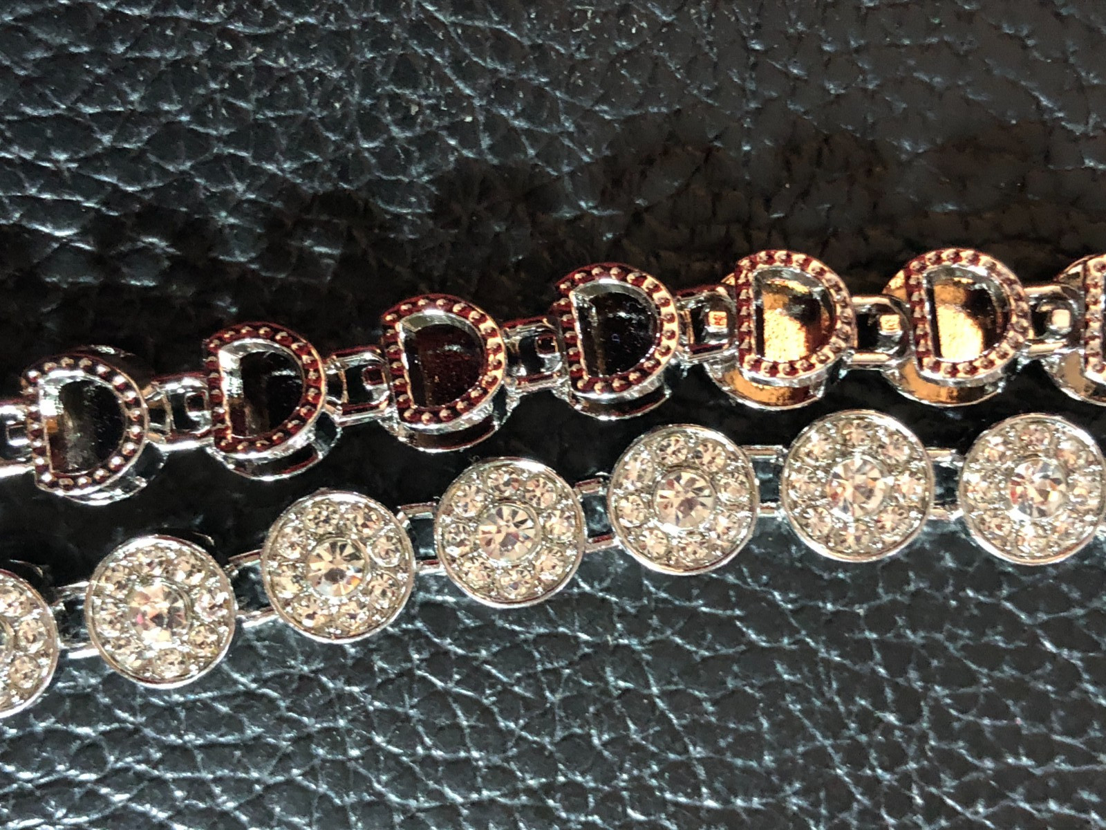 Silver Crystal Rhinestone Tennis Chain Necklace Iced Out Bling Unisex 20″ 8210