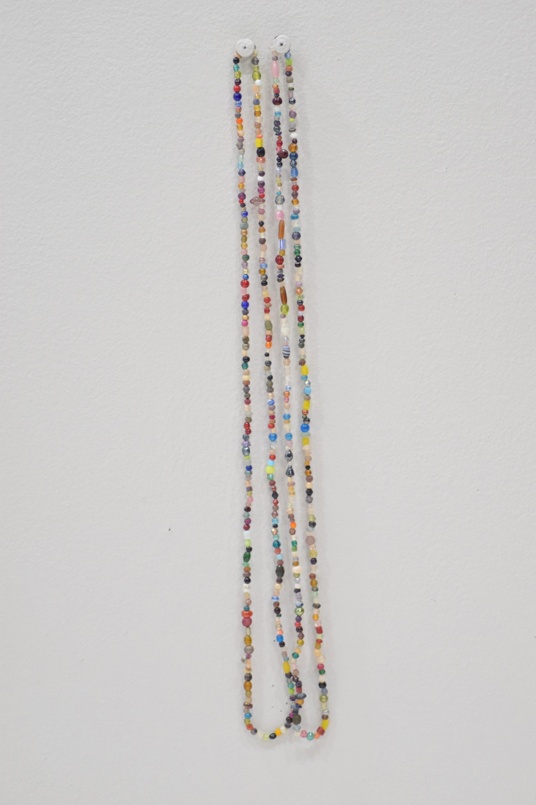Necklace 2 Beaded Assorted Glass Strands Necklaces
