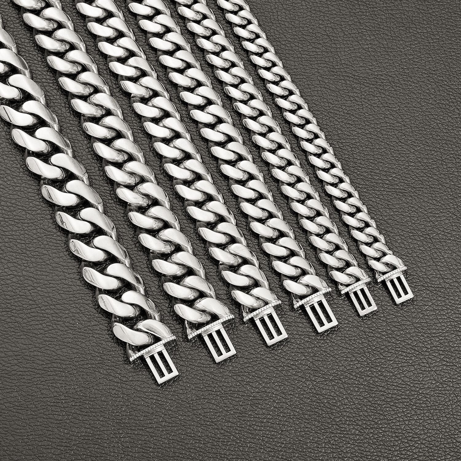 10-22mm Stainless Steel Miami Hip Hop Cuban Chain Necklaces or Bracelets