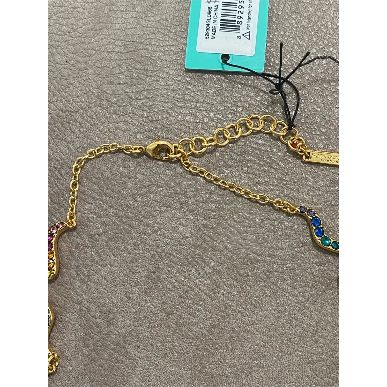 Kurt Geiger Rainbow Wave Collar Necklace NWT