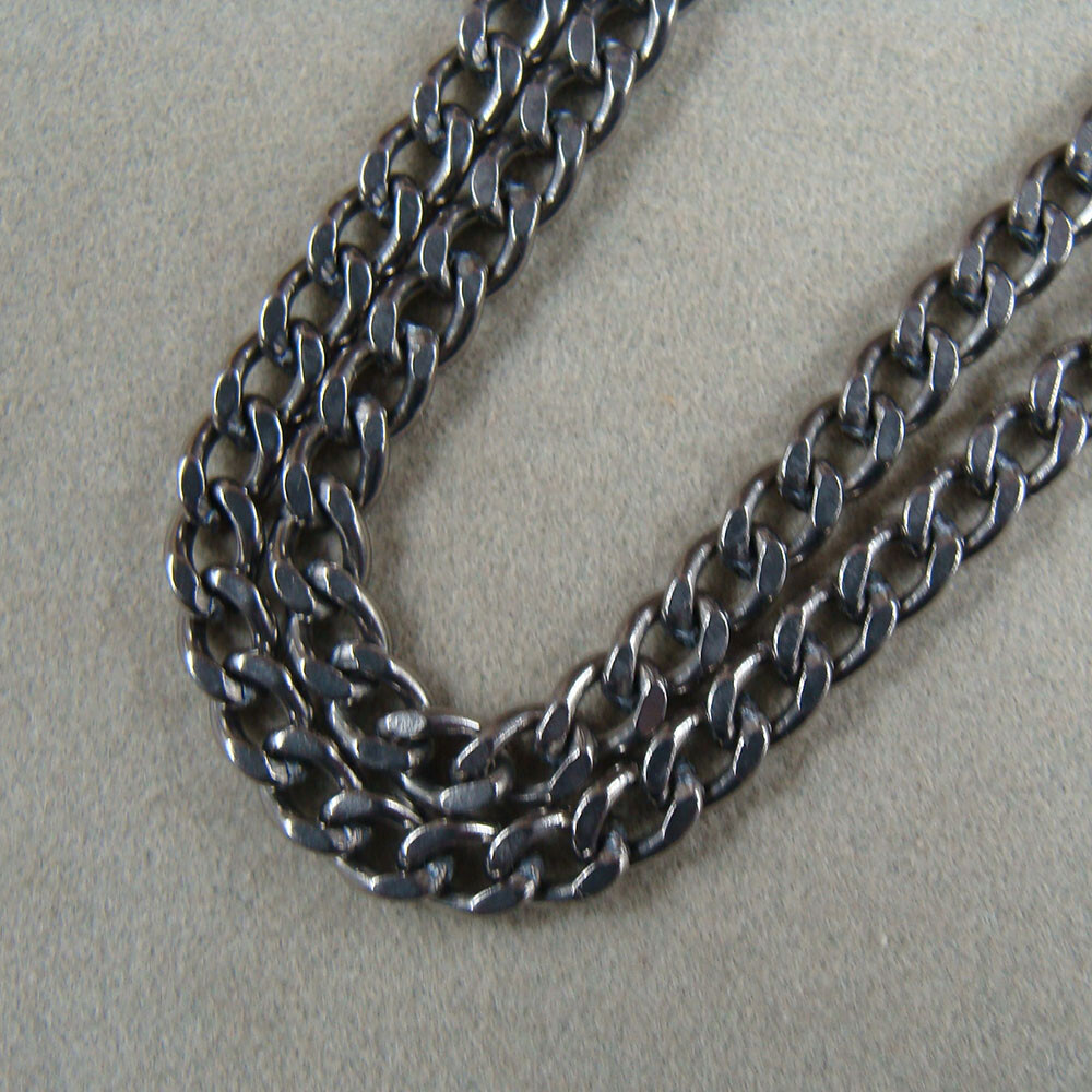 Pure Titanium anti-allergy Necklace 3.5mm wide curb chain 70cm length