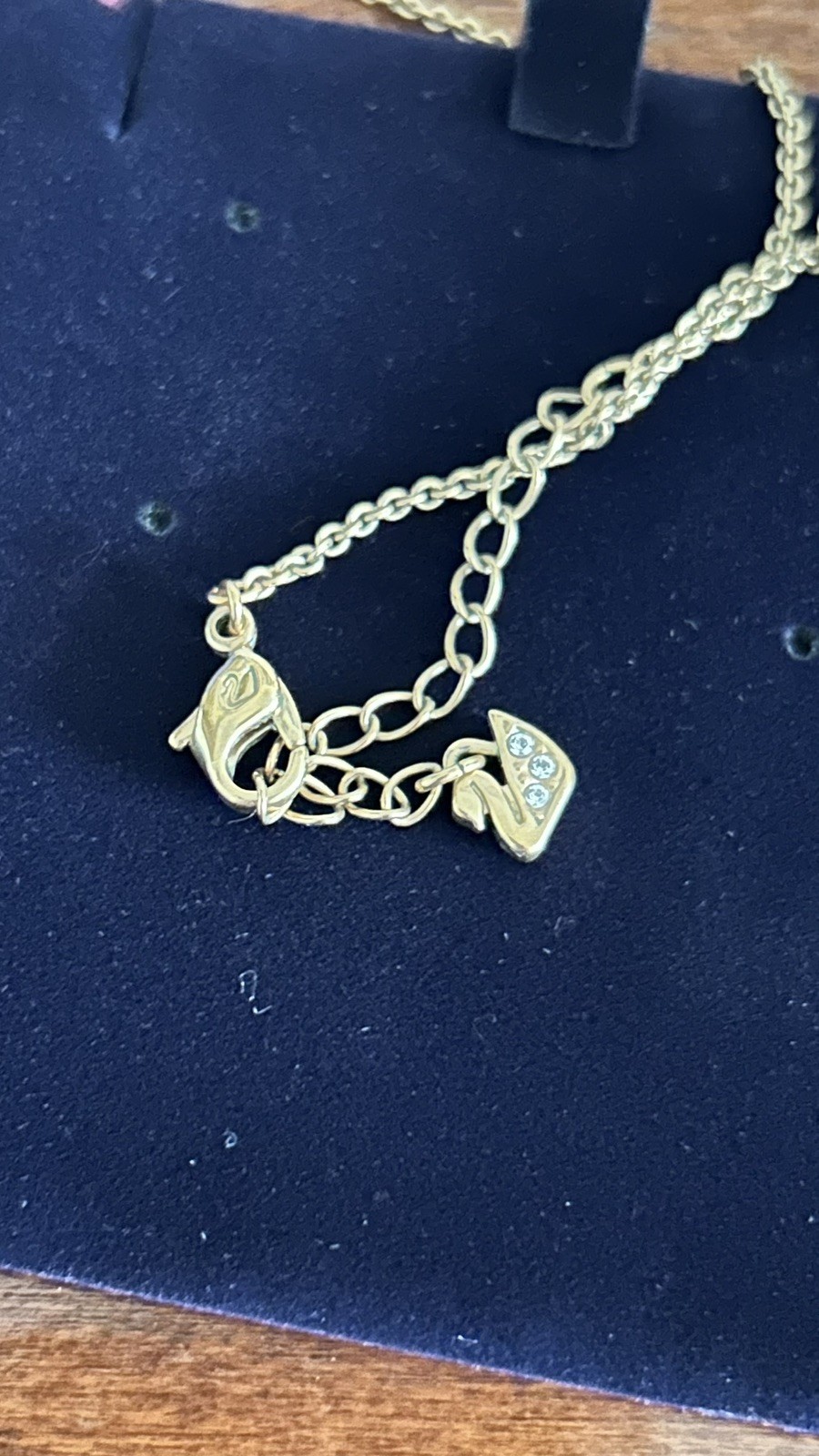 Swarovski Angelic necklace Square cut, White, Rose gold-tone plated