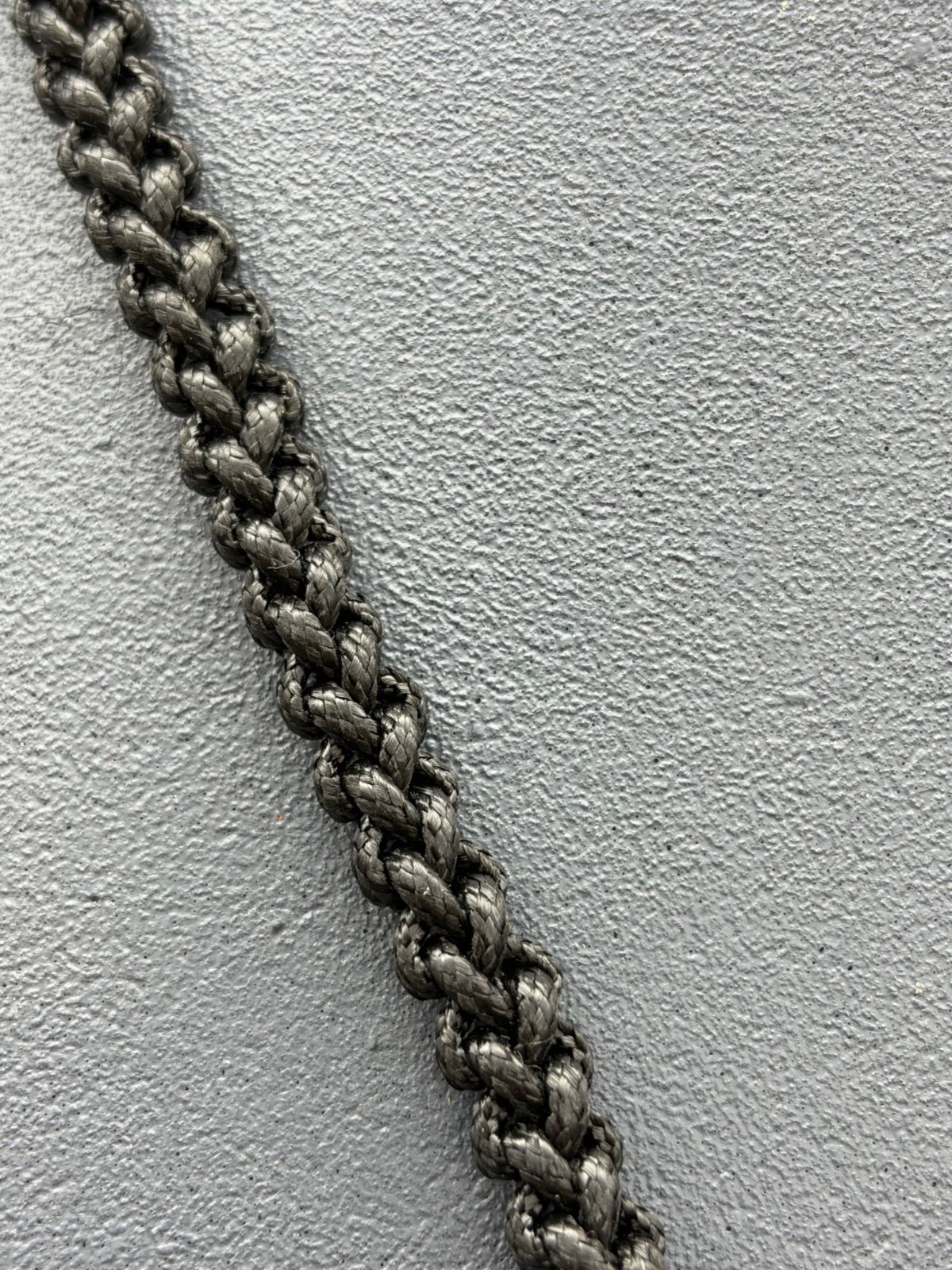 Braided Rope Necklace 20 In Black Urban Silver Knot Infinity Pendant Nautical