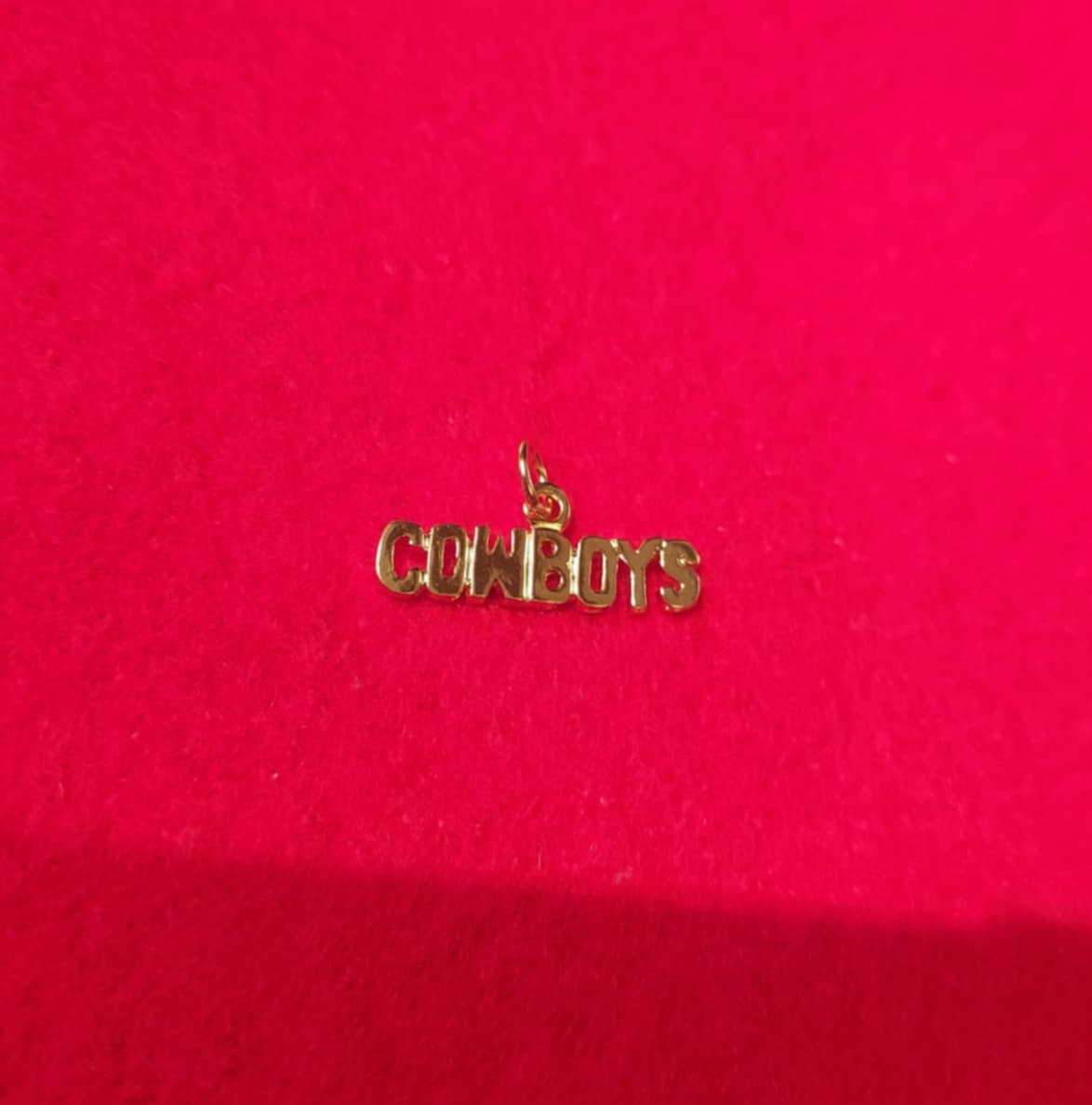 DALLAS COWBOYS SPORTS TEAM 14KT GOLD PLATED CHARM