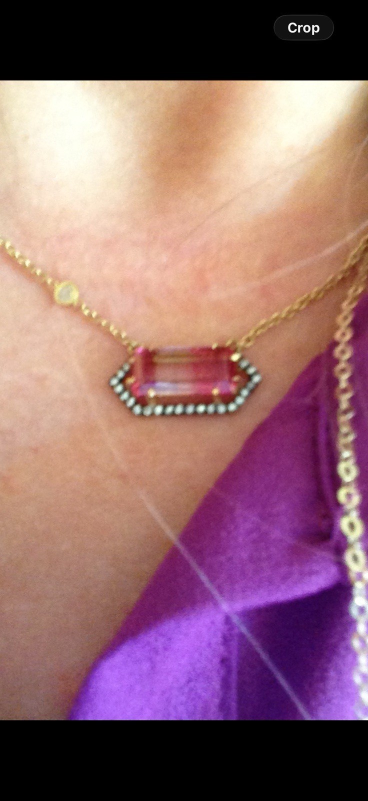 Jemma Wynne 18kt Solid gold Bi Color Tourmaline Necklace Ylang23