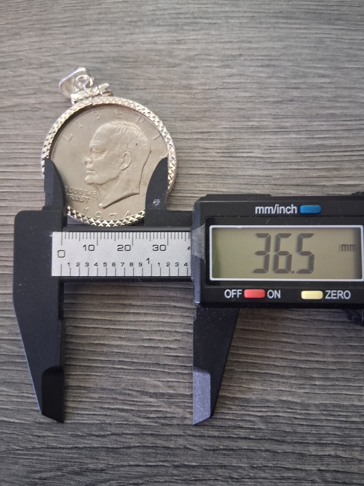 bizel para moneda de plata 925 mexicana para moneda de 1 OZ 9gramos 4cm